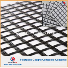 Asphalt Coated Reinforcement Fiberglass Geogrid and Geotextile Drainage Composite